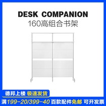 Net Red Girl with desk bookshelf combination simple storage rack black and white bookcase hole board work table