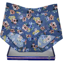 Caitian flower fairy panties womens high waist large size ice silk printing Graphene quick-drying hip 21532 middle-aged flat feet