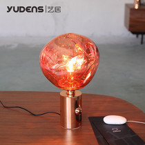 Fashion postmodern quality designer Decorative Table Lamp Irregular Delicately Plated Villa Exhibition Hall Table Lamp Export