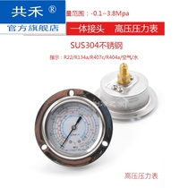 COLD STORAGE REFRIGERATION UNIT PRESSURE GAUGE SHOCK RESISTANCE HIGH AND LOW PRESSURE OIL GAUGE AIR CONDITIONING TABLE 3 8MPA COLD AND DRY MACHINE REFRIGERANT TABLE