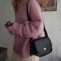 Fat fat homemade bag female messenger bag 2021 new ins shoulder bag vintage retro bag dongdaemun female bag