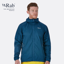 RAB Rui pox Vital mens skin coat anti-splashing water-proof ultra-light quick-drying coat 160g QWS-37