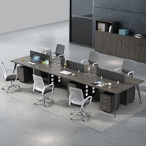 Good reputation office computer desk and chair combination 6-person simple computer desk and chair combination office furniture