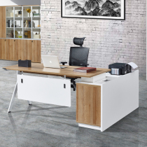 Weihao boss desk Simple modern large desk President table Board manager table Supervisor table and chair combination Single person