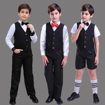Childrens small flower boy gown Western-style suit Machia suit boy host boy piano performance choral performance costumes