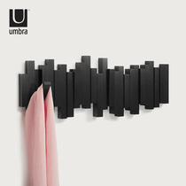 UMBRA New Wooden Pile Wall Handle Creative Nordic Wall Upper Clothes Linked to Handle Hook