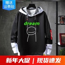 My world dream clothes are the same hooded loose size Japanese couples around long sleeve tops.