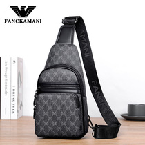 Kerry Mens Bag Chest Bag Mens Backpack Fashion Casual Diagonal Buns Bag Tide Male Plaid Bag 6022 official web