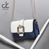 CMLZIUA fashion color womens bag 2021 New Tide Simple diamond chain bag retro shoulder bag women