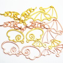 miss Chen diy crystal drop glue uv resin glue Demon Wings Angel bat wings golden border