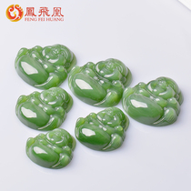 Phoenix Feihuang Jade Buddha Pendant Female Maitreya Jade Buddha Gong Jade Necklace Female Jade Pendant Natural Jade Pendant