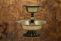 Buddhist supplies exquisite antique pure copper carved protection cup for cup