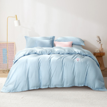 Fuana Home Textile Cotton four-piece bedding cotton sheet quilt cover single double kit National Wind three-piece set