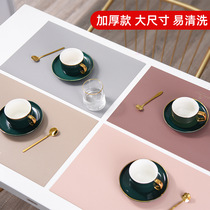 Placemat Waterproof and oil-proof Western mat Anti-scalding bowl mat American light luxury table mat Nordic ins wind insulation mat Table mat