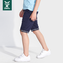 Boys shorts summer thin 5 five five-point pants childrens pants in cotton cotton childrens sports pants casual breeches