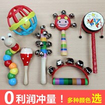 Rattle drum baby hand newborn toy children men and women tease training baby grasp audio-visual toddler child power