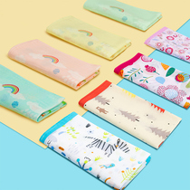 Handkerchief childrens small hand silk cotton kindergarten Primary School students wipe sweat cartoon small square Japanese bamboo cotton environmental handkerchief
