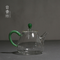 Yan Xiangfang heat-resistant glass black tea breener kung fu tea set small teapot glass filter bubble tea teapot