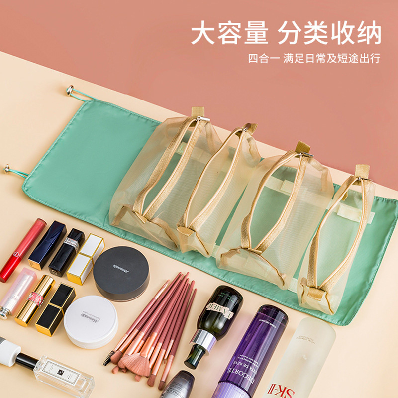 Makeup Pack Multi-functional Cosmetic Storage L71206A4 Package Large-capacity high-end High Sensation Female Brigade Fold portable