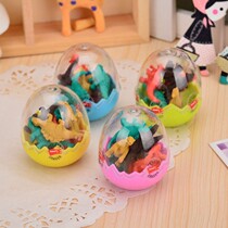 Little dinosaur eraser cute creative rubber little dinosaur egg eraser primary school prize gift gift toy