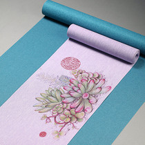 De Kiln creative waterproof tea mat Kung Fu tea accessories Large plum cloth seat linen Zen fabric dry bubble