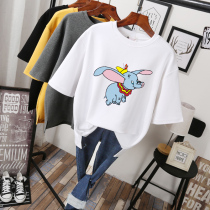 Brand discount womens clothing store counter retreat tail goods clearance foreign trade cotton short sleeve T-shirt belly bottled shirt tide