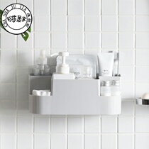  Bathroom wall-mounted storage box Toilet bathroom cosmetics shelf Kitchen toilet suction cup