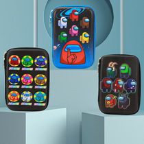 AMONONG US space wolverine kill game perimeter writing case student childrens pencil case waterproof large capacity pen bag