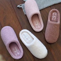 Couple Cotton Slippers Women Winter 2022 New Indoor Soft Sole Autumn Plush Men Warm Home Non-slip Thick Sole