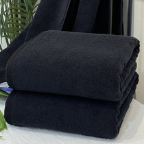 Vosges Jieyu black cotton bath towel adult bath increased thick hotel white bath towel absorbent 90*180