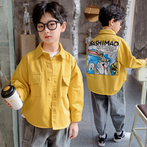 Boys spring clothing jacket 2022 New CUHK Tong Yang Gas Spring and Autumn Jacket Children Casual Cartoon Jacket Tide