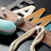 Nordic minimalist Nail Clothing Hood Hook Decoration Hook Door Rear Free Stiletto Wood Genguan Creative Wall Home