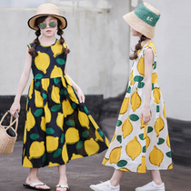 next sara girl dress 2021 new summer dress children dress girl seaside beach long dress