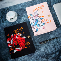 Guochao Wendy Loose Leaf Ancient Wind Jiuwei Fox Embroidery Art Notebook Creative Retro Notepad Featured Gift