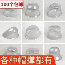  Flat-brimmed hat support styling props Straw hat flat-brimmed hat transparent safety baby hat appearance display plastic rack