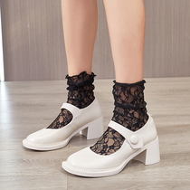 Mary Jane shoes womens retro 2021 Autumn New thick bottom round head Japanese jk small leather shoes British wind all-round shoes