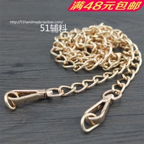  Rose light gold 11mm high-quality iron grinding chain smooth hanging buckle womens handmade DIY luggage with accessories 51 accessories
