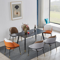 Table small family style Nordic dining table and chairs Home modern minimalist Marble Dining Table Dining Chairs