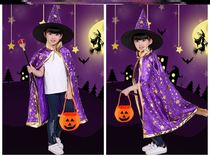 cos Little Red Riding Hood shawl boy hat Halloween children cloak handsome new purple supplies role play