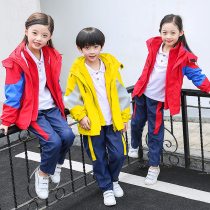  Kindergarten garden clothes spring and autumn clothes British stormtrooper three-piece suit Teacher class clothes Primary school school uniform suit customization