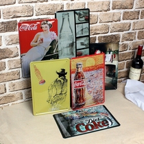 Bar Sheet Iron Painting Shooting Props American Countryside Pendant Wall Adornment Pop Hanging Accessories Girl Coke