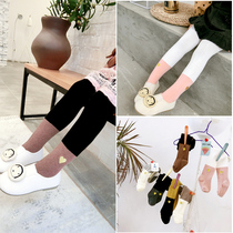 Girls pantyhose 2020 spring new children love color pantyhose baby sock thin sock socks