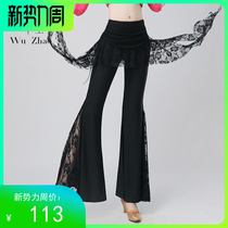 Black other foxtrot tango dance pants adult female modern Latin New Square dance pants lace Horn