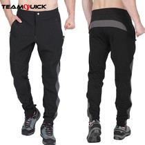 Winter outdoor stormtrooper pants Mens soft shell pants velvet thickened warm cold waterproof elastic windproof fleece mountaineering pants