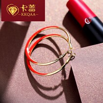 Circle earrings 2020 new tide new year red New Year temperament fashion exaggerated ear decoration ZW1229