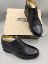 Cruiser real cowhide three-joint fur shoes winter warm wool style no-tie low-top formal leather shoes