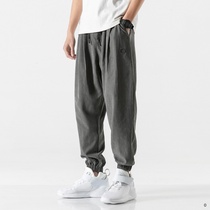 2021 new summer pants mens trendy brand trend wild mens casual summer 9 nine points sports pants 8 8 points