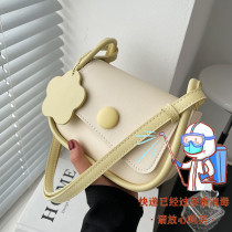 France Cone Koery genuine leather this year Pop bag for women Summer 2022 new wave small square bag single shoulder inclined satchel bag