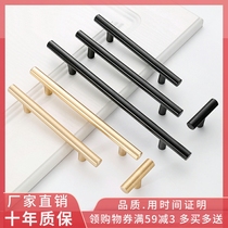 Hole distance 96128160192320 Chinese cabinet door pull handle Eurostyle black gold wardrobe drawer door handle