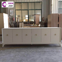 JSM Nordic modern luxury high-end living room TV cabinet export American simple solid wood TV audio-visual cabinet